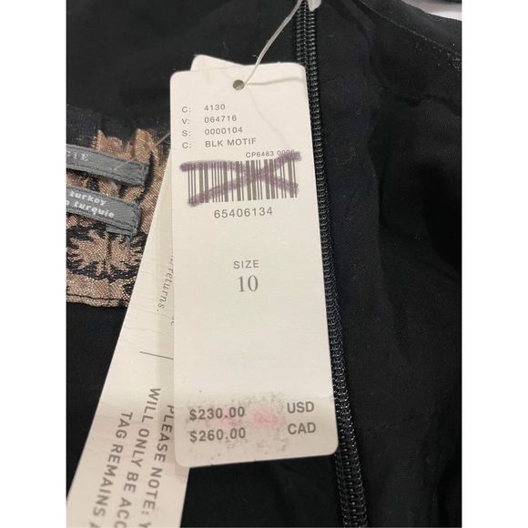 Anthropologie Jacquard A- Line Mini Dress Size 10 - Picture 8 of 8